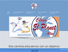 Tablet Screenshot of colegioelplanet.com